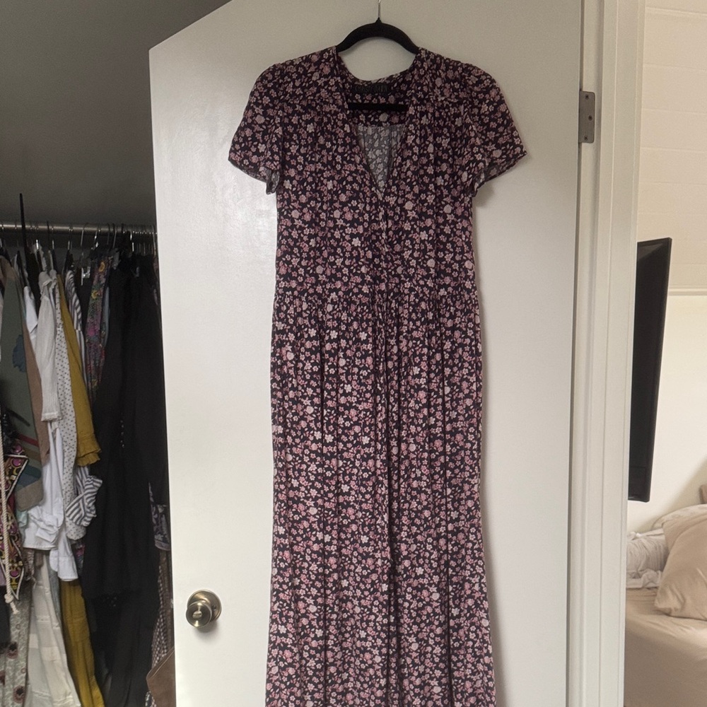 Christy Dawn  Dawn dress  with Pink and navy Floral Print